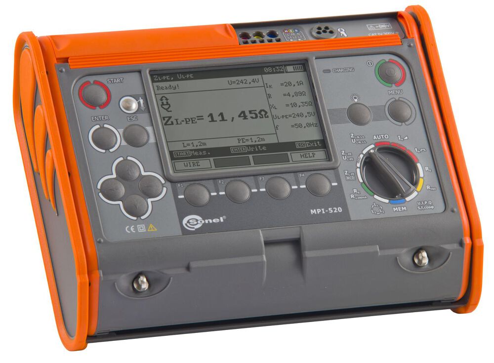 Đồng hồ đo các thông số lắp đặt điện Sonel MPI-520 Bắt đầu