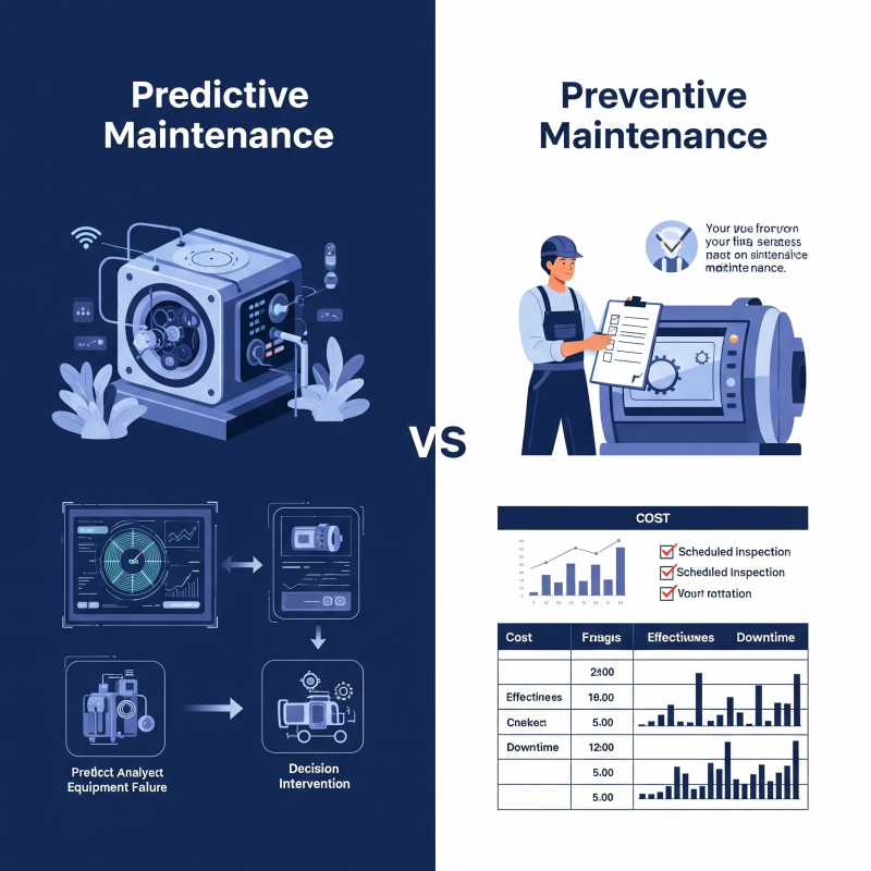So sánh Predictive và Preventive Maintenance